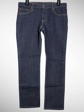 Women’s AG The Stilt Dark Indigo Cigarette Leg Jeans Size 30